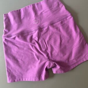 Beyond Yoga All for Run Spacedye Short in Mulberry Small